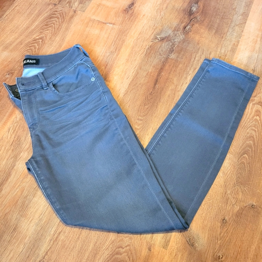 Grey super skinny legging jeans, 0S